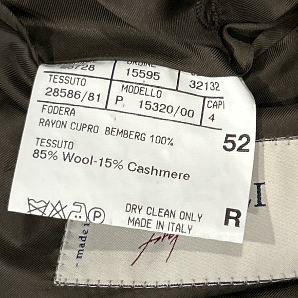 Canali Proposta Blazer Men 52R Brown Houndstooth Wool Cashmere Sports Coat Italy - Picture 6 of 11